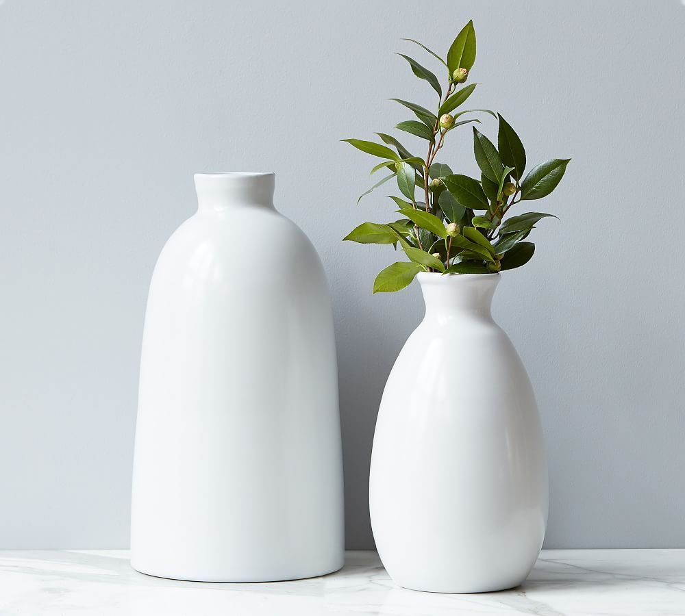 Mouth-Blown Painted Glass Vases | Pottery Barn (US)