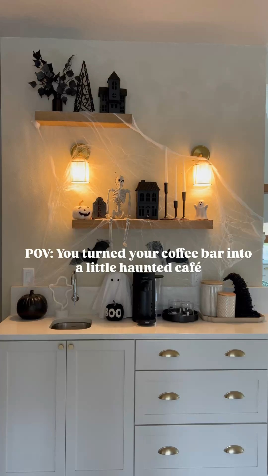 #ad 

POV: you said you were “just adding a few Halloween decorations”… 🎃👻

And suddenly the coffee bar is giving HAPPY HAUNTS. 🖤

I’m officially in my cozy spooky era, and @Wayfair understood the assignment. ✨

Tell me… are you decorating for Halloween yet or pretending it’s still too early? 😂

@shop.LTK

#HappyHaunts #WayfairPartner #liketkit #HalloweenDecor #HalloweenDecorating #SpookySeason #HalloweenHome #FallHomeDecor  #MomLife

#LTKSeasonal #LTKHome #LTKdayinmylife