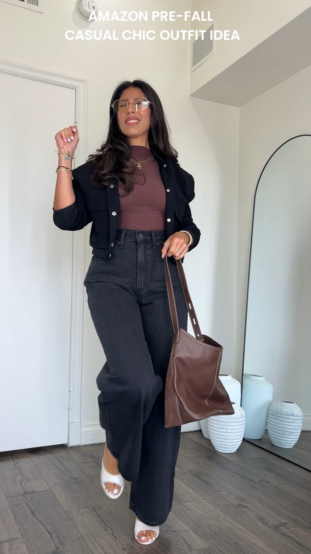 Pre-fall Casual chic outfit inspo from Amazon 
Size 27 in jeans. Small in top. 5’4 132lbs. 

#LTKStyleTip #LTKPetite #LTKSeasonal