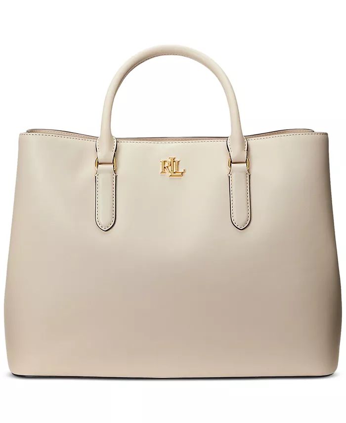 Women's Full-Grain Smooth Leather Large Marcy Satchel | Macy's