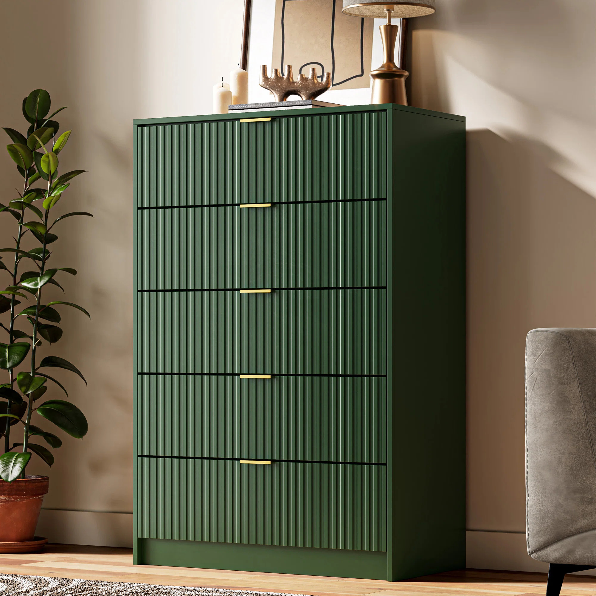 5 - Drawer Dresser, 47.2" HByEbern Designs4.3Rated 4.4 out of 5 stars.241 Reviews | Wayfair North America