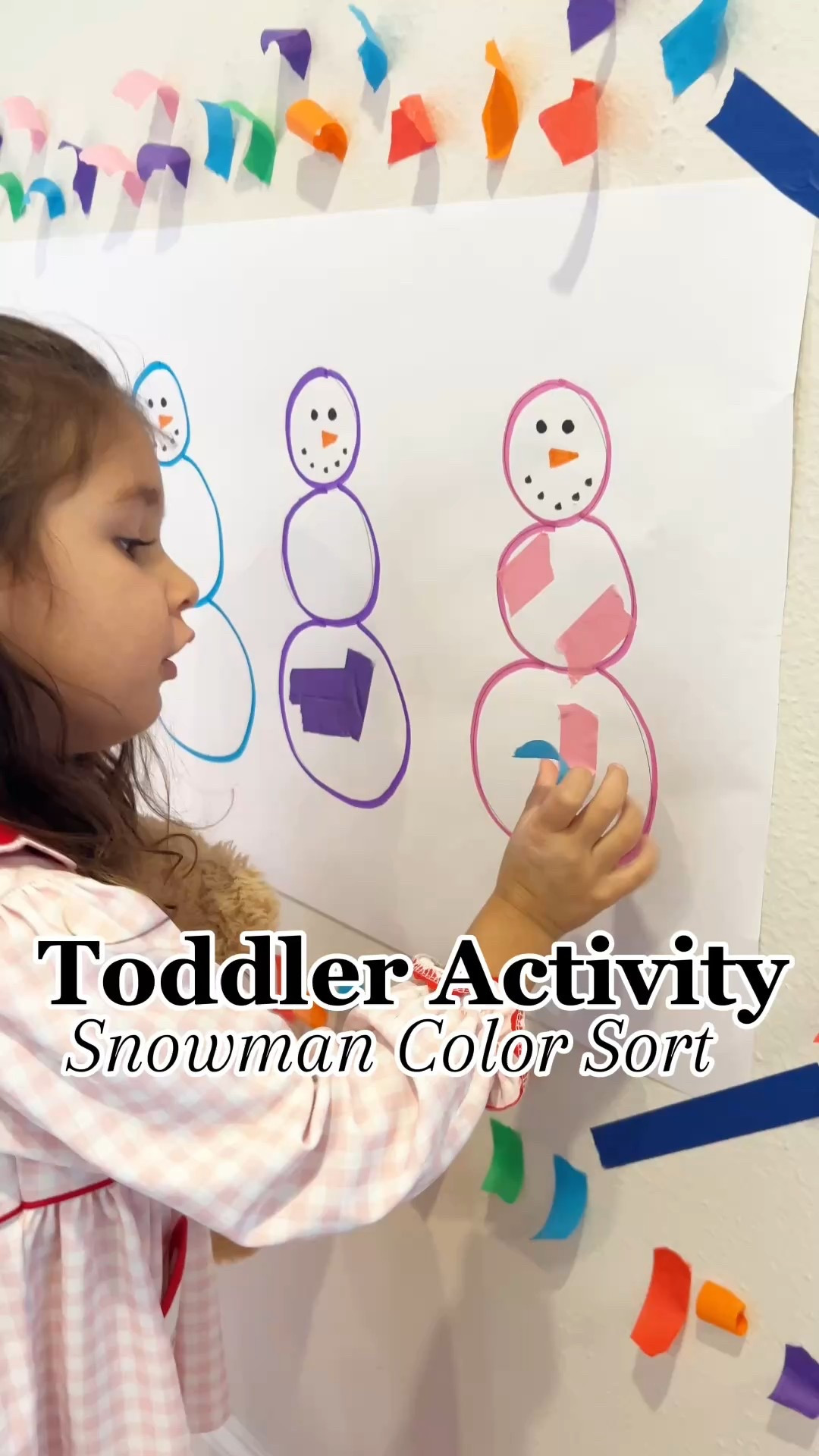 Snowman Color Match ☃️
💬 Comment LINK and I’ll message you everything I used for this activity!

Looking for an easy winter toddler activity that takes just minutes to set up? This screen-free learning activity is perfect for busy days at home.

✨ What we worked on:
• 🎨 Color recognition
• ✋ Fine motor skills (peeling tape!)
• 👀 Focus & following directions
• ❄️ Winter-themed learning through play

Simple, engaging, and toddler-approved 🤍

#LTKdayinmylife #LTKKids #LTKmomlife