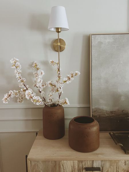 Faux cherry blossoms- I used 1 pack (3 branches) 

vases are old target & buffet is old McGee & co

home decor, Amazon finds 

#LTKFindsUnder50 #LTKHome