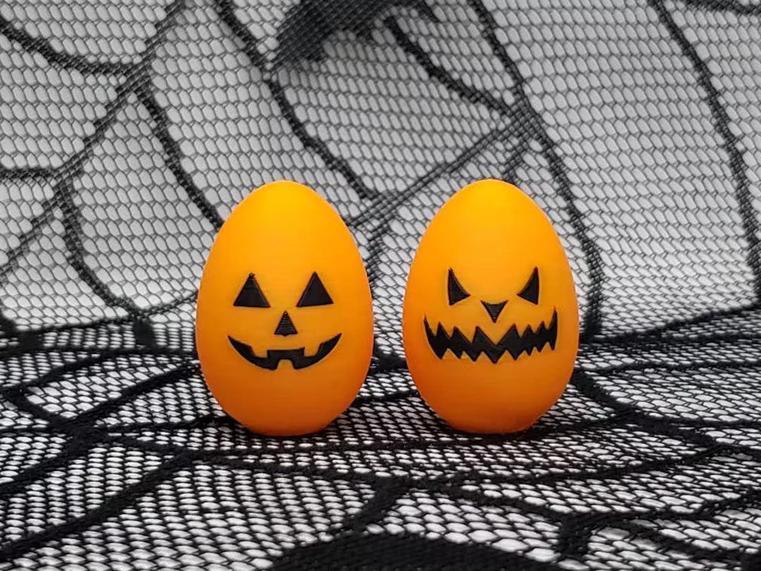 Jack-O-Lantern Mini Eggs • Easterween Accessory • 3D Printed | Etsy (US)