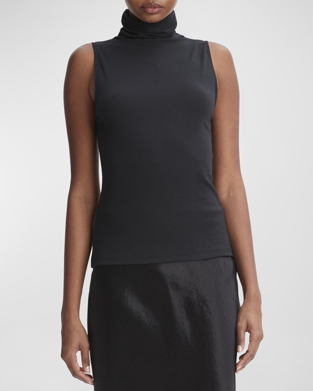 Sleeveless Turtleneck Tank Top | Neiman Marcus