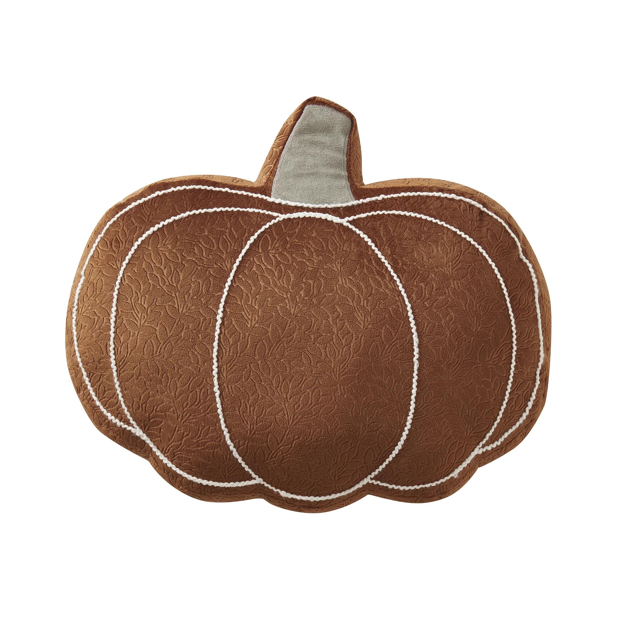 My Texas House 11" x 14" Corded Ginger Pumpkin Shaped Decorative Pillow | Walmart (US)