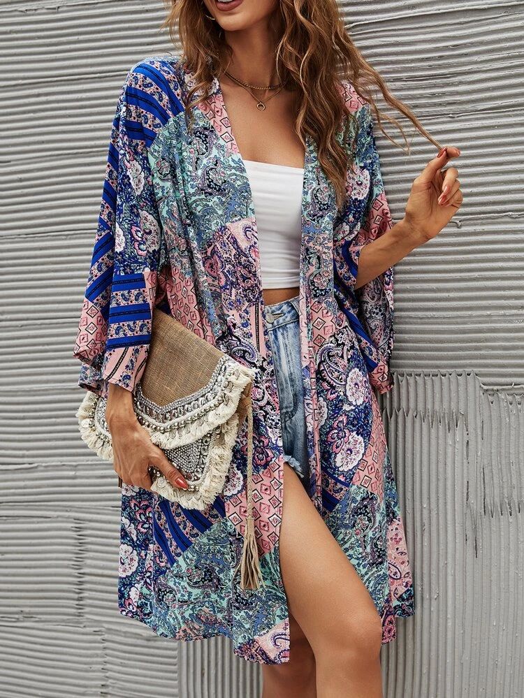 Paisley Print Kimono | SHEIN