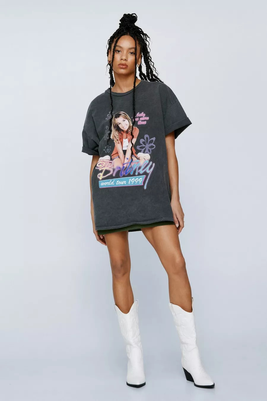 Britney Spears Tour Extreme Oversized Graphic Tee | Nasty Gal (US)