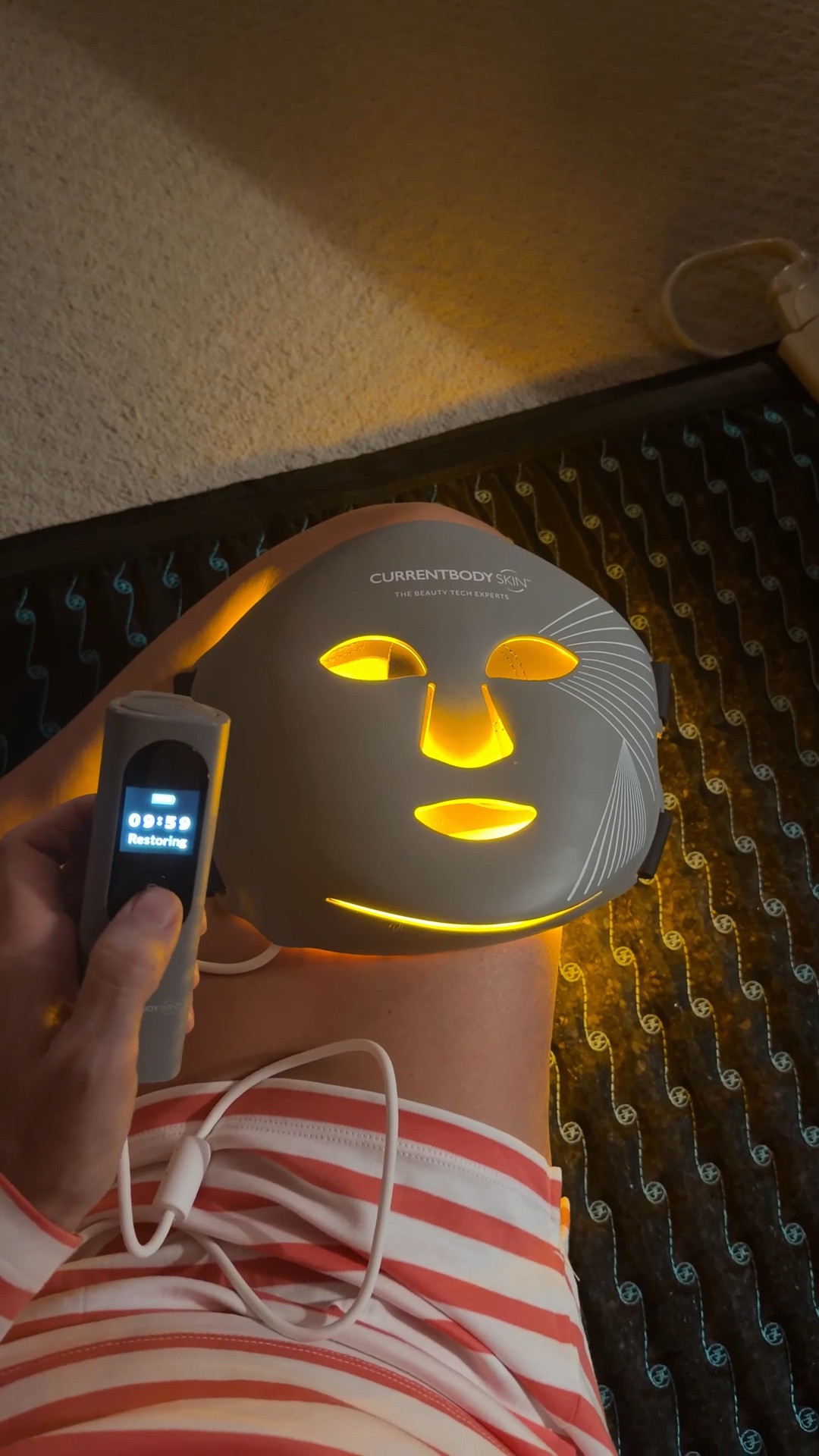 Giving the new multi-light mask a go! with 5 targeted treatment modes...use code LATELY to save at CurrentBody, The PEMF mat I sit on as I do my red light at night does wonder to calm my anxiety before bed ~ use code LATELY15 at HigherDose. Lake Pajamas are a family favorite! Wearing my regular size small but but if in between size up in the pima cotton. I also wash in cold and lay flat to dry. xo, Claire

#LTKmomlife #LTKselfcare #LTKOver40