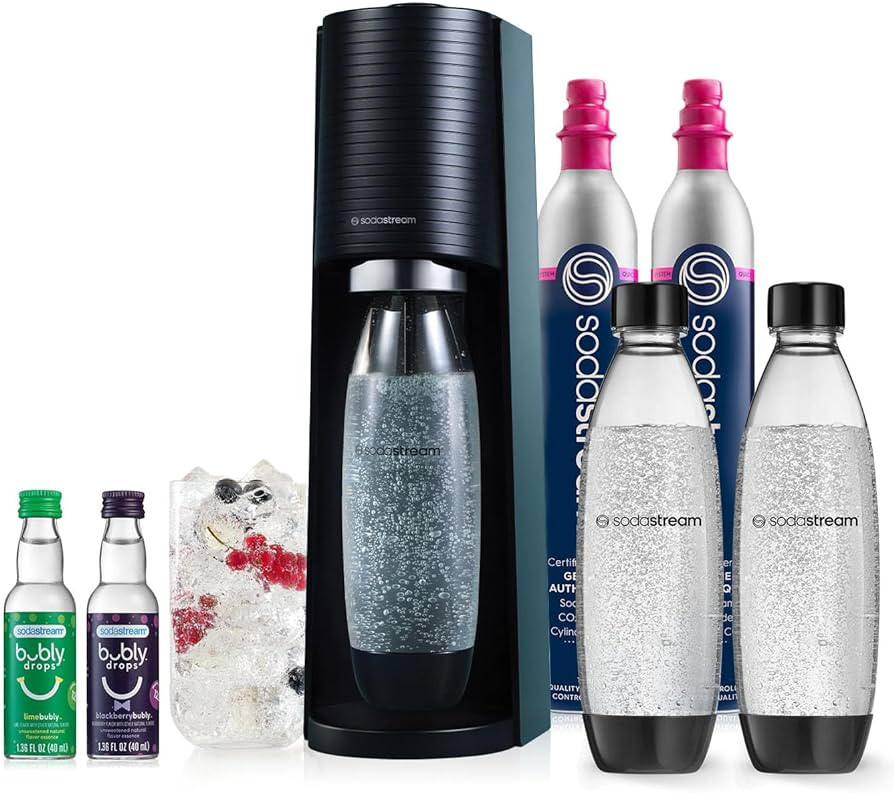 SodaStream Terra Sparkling Water Maker Bundle (Black), with CO2, DWS Bottles, and Bubly Drops Fla... | Amazon (US)