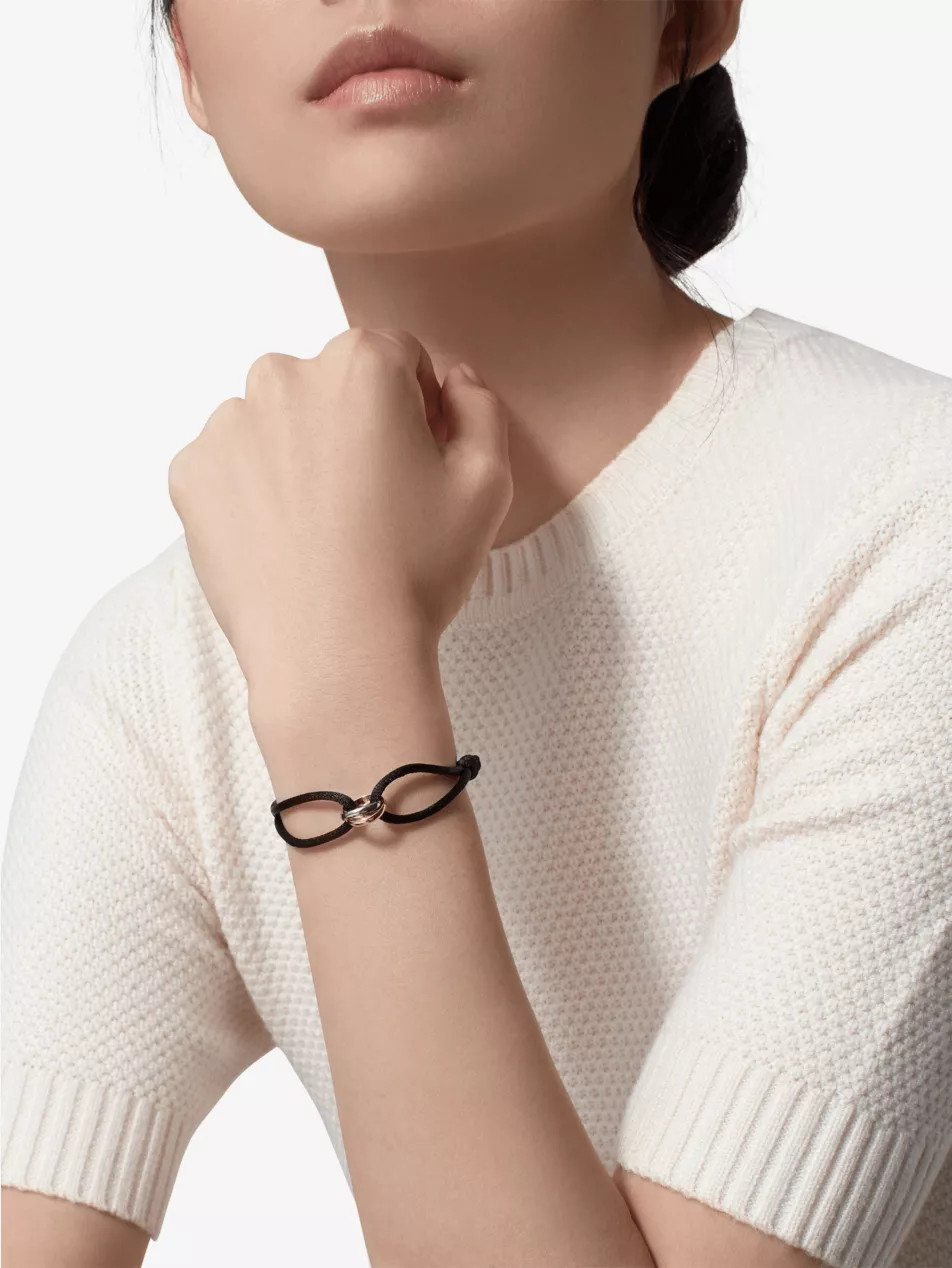 Trinity 18ct rose, yellow and white-gold bracelet | Selfridges