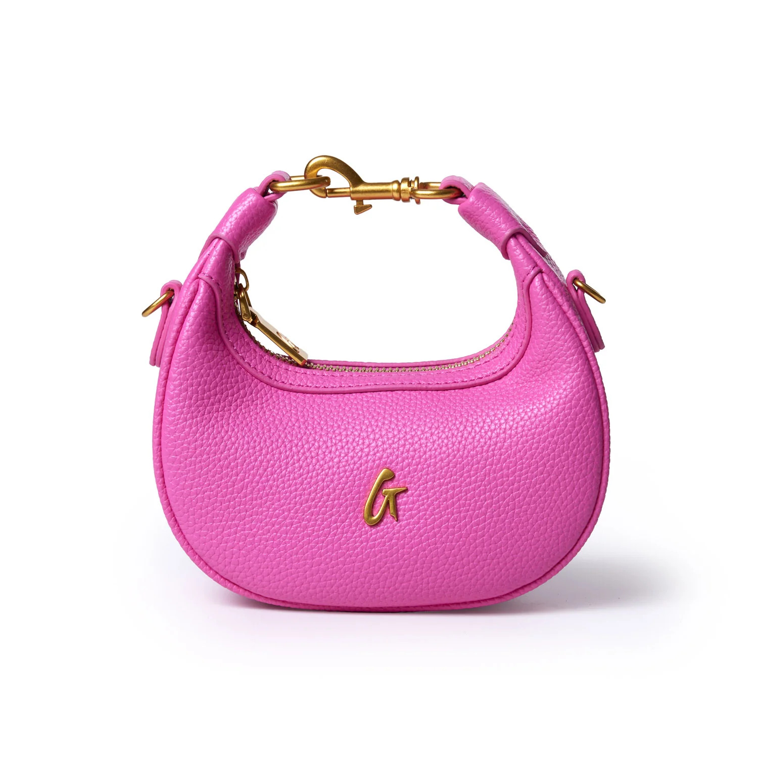 NANO PEBBLE HOBO BAG - HOT PINK | Glam-Aholic Lifestyle