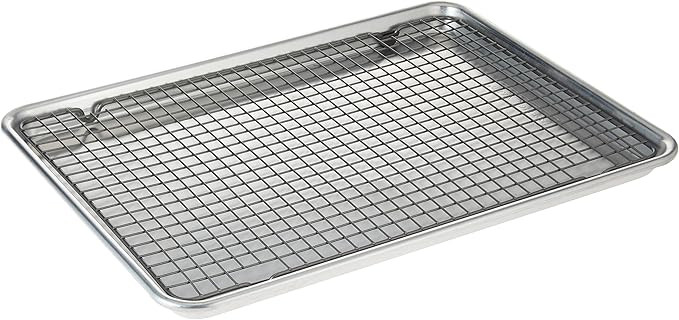 Nordic Ware - 43172AMZM Nordic Ware Half Sheet with Oven Safe Nonstick Grid, 2 Piece Set, Natural | Amazon (US)