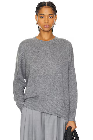 W. Cashmere Joey Oversized Crewneck in Heather Grey from Revolve.com | Revolve Clothing (Global)