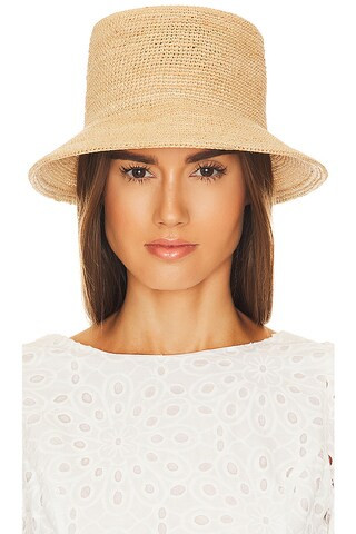 Ellee Bucket Hat in Tan | Revolve Clothing (Global)