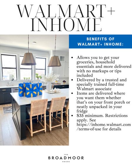 @walmart has an additional benefit that you can add on from your Walmart+ membership called InHome! #walmartpartner Instead of your groceries just being dropped at your door, they can now be safely & securely placed inside by a dedicated Walmart associate! Your walmart orders via InHome delivery can be delivered straight to your kitchen, garage or handed off at the front door. #walmartplus

#LTKHome