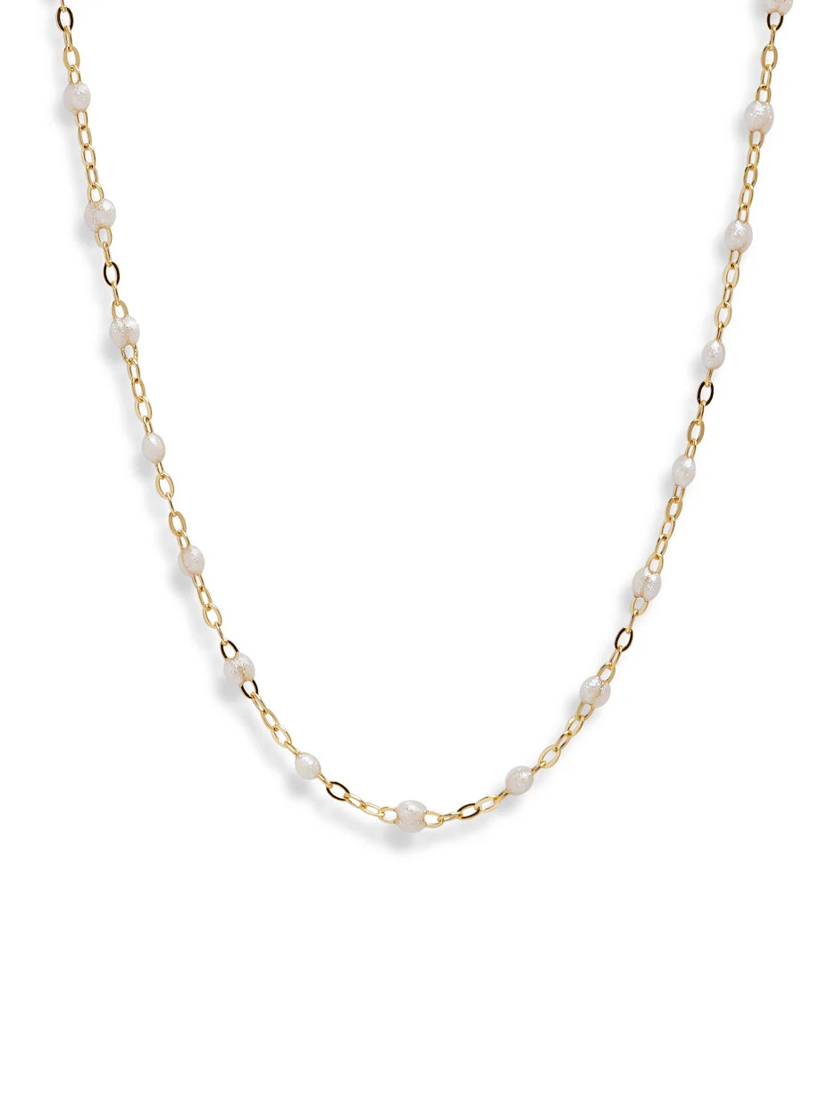 Classic Gigi Opal Resin Yellow Gold Necklace | YLANG 23