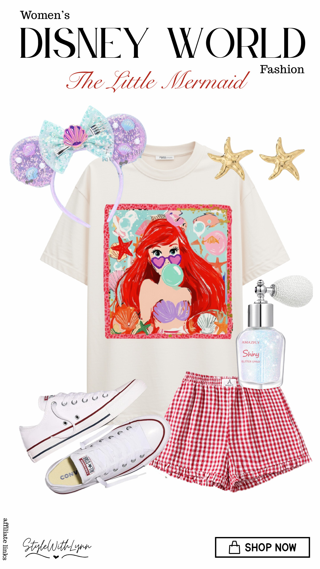 🐚💜This has to be one of my favorite inspos. The Little Mermaid tee is a fun spin on such an iconic princess. And who doesn't love a little extra sparkle in their life with the body glitter?

🛍️ Shop this entire look through my LTK! Save this for your Disney outfit planning and follow me for more Disney World fashion, affordable finds and outfit inspiration!

#DisneyOutfits #DisneyWorldOutfits #DisneyFashion #DisneyMom #DisneyStyle #DisneyWorldFashion #DisneyVacation #DisneyOutfitIdeas #DisneyMomStyle #DisneyParks #WhatToWearToDisney #DisneyBound #PrincessStyle 

 #LTKootd #LTKmomlife #LTKTravel