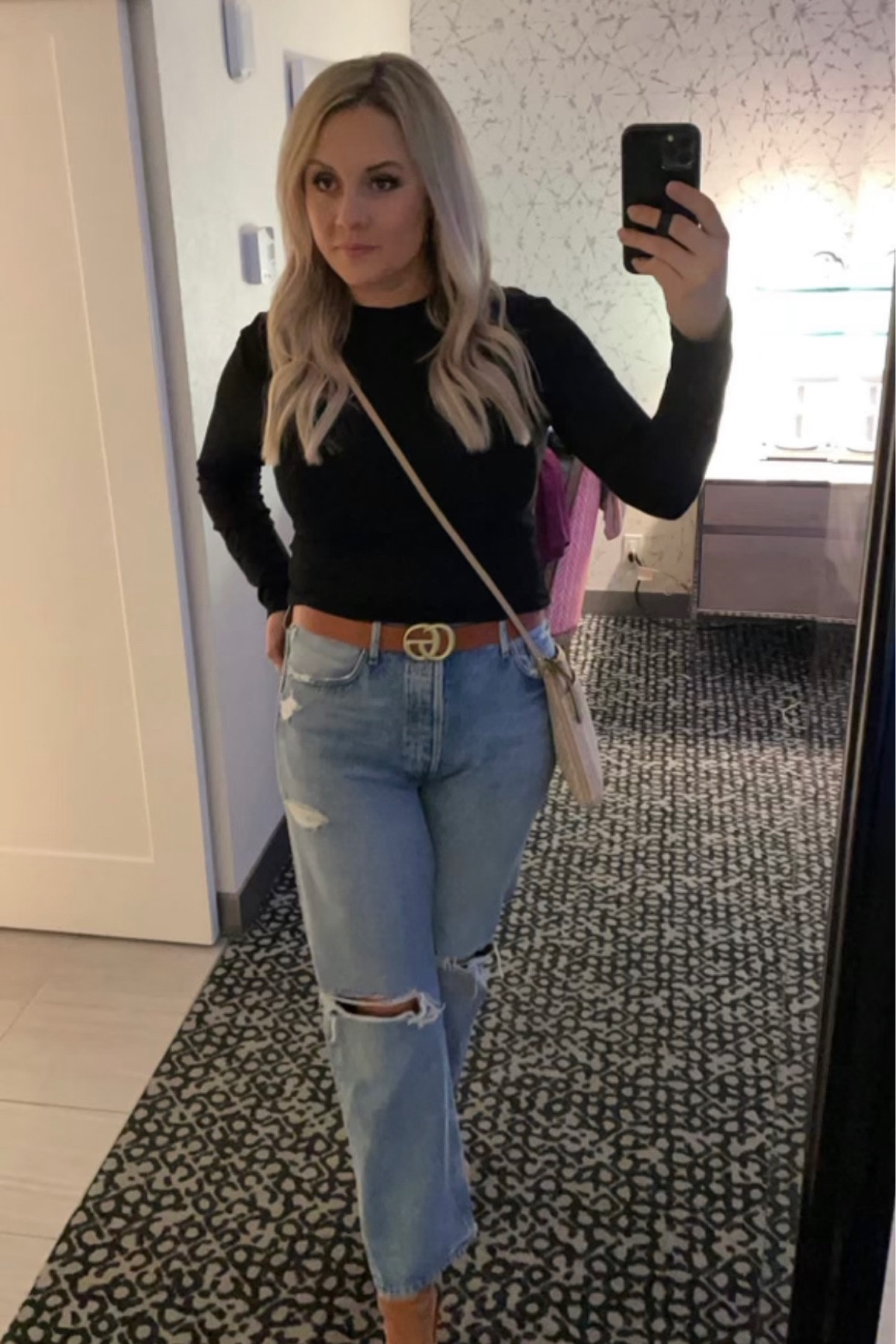 Best jeans ever! I paired these with a flattering bodysuit and sleek belt. Finish the look with ultra comfortable wedges. 

#LTKfit #LTKstyletip #LTKunder50