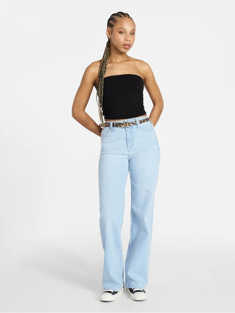 No Boundaries Cropped Tube Top, Women's XXS-XXL | Walmart (US)