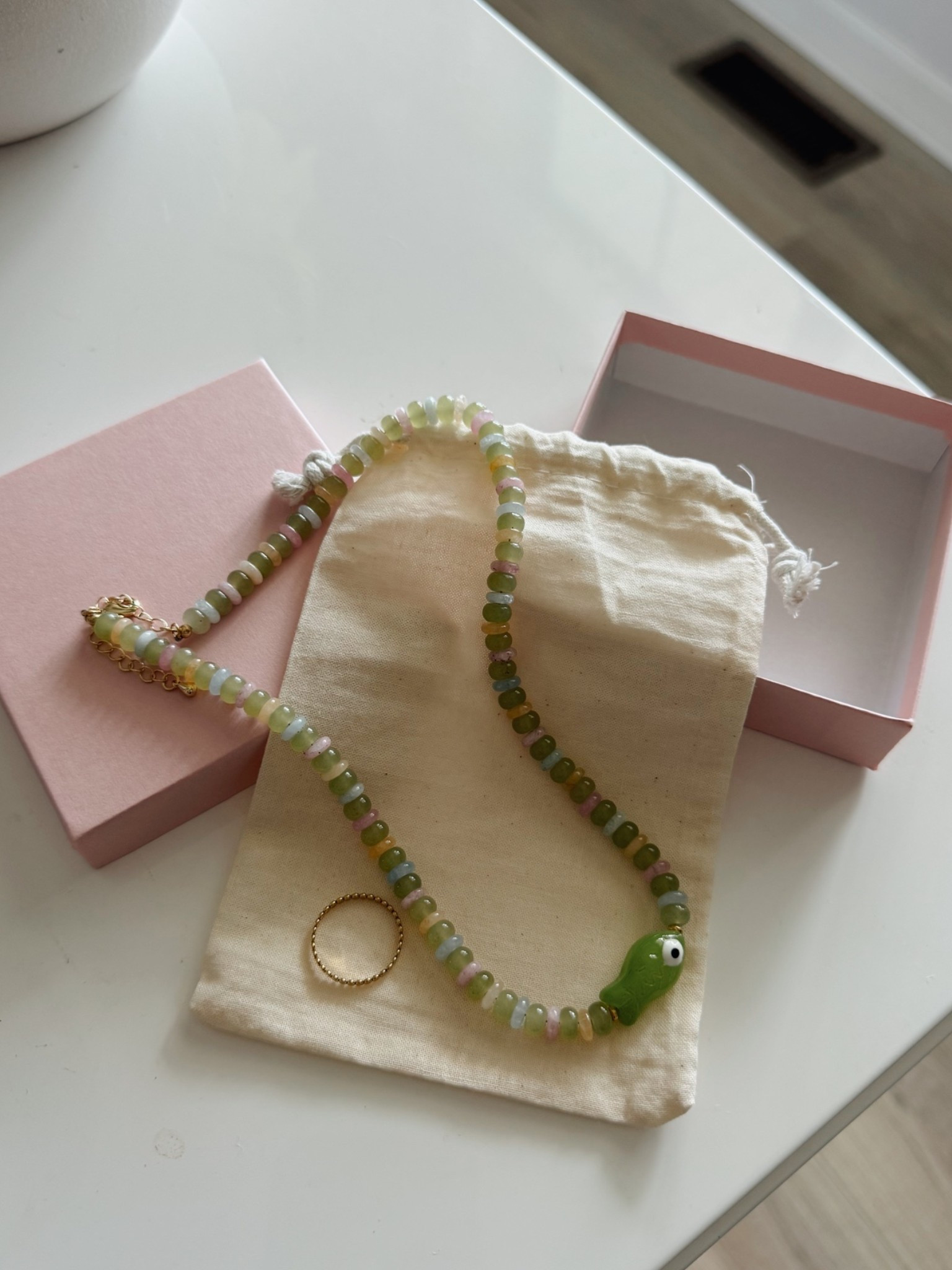 Katie dean jewelry glas fish necklace in green and love it in blue too!

#LTKootd #LTKOver40 #LTKTravel