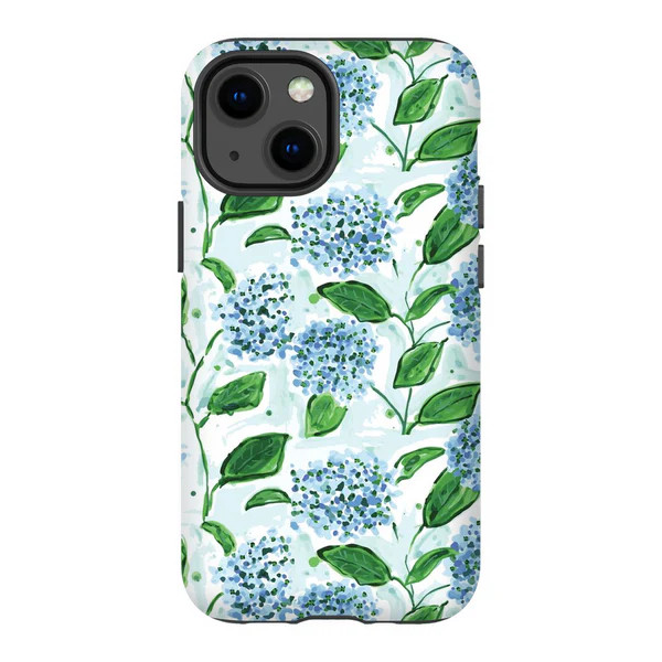 Phone Case, Hydrangea Blue Print | Evelyn Henson