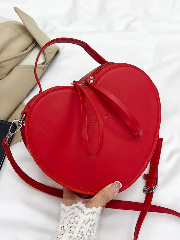 Minimalist Heart Shaped Satchel Bag | SHEIN