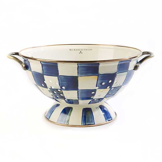 Royal Check Enamel Colander - Large | MacKenzie-Childs