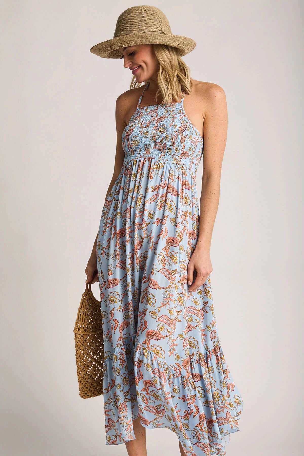 Free People Heat Wave Printed Maxi Dress | Social Threads