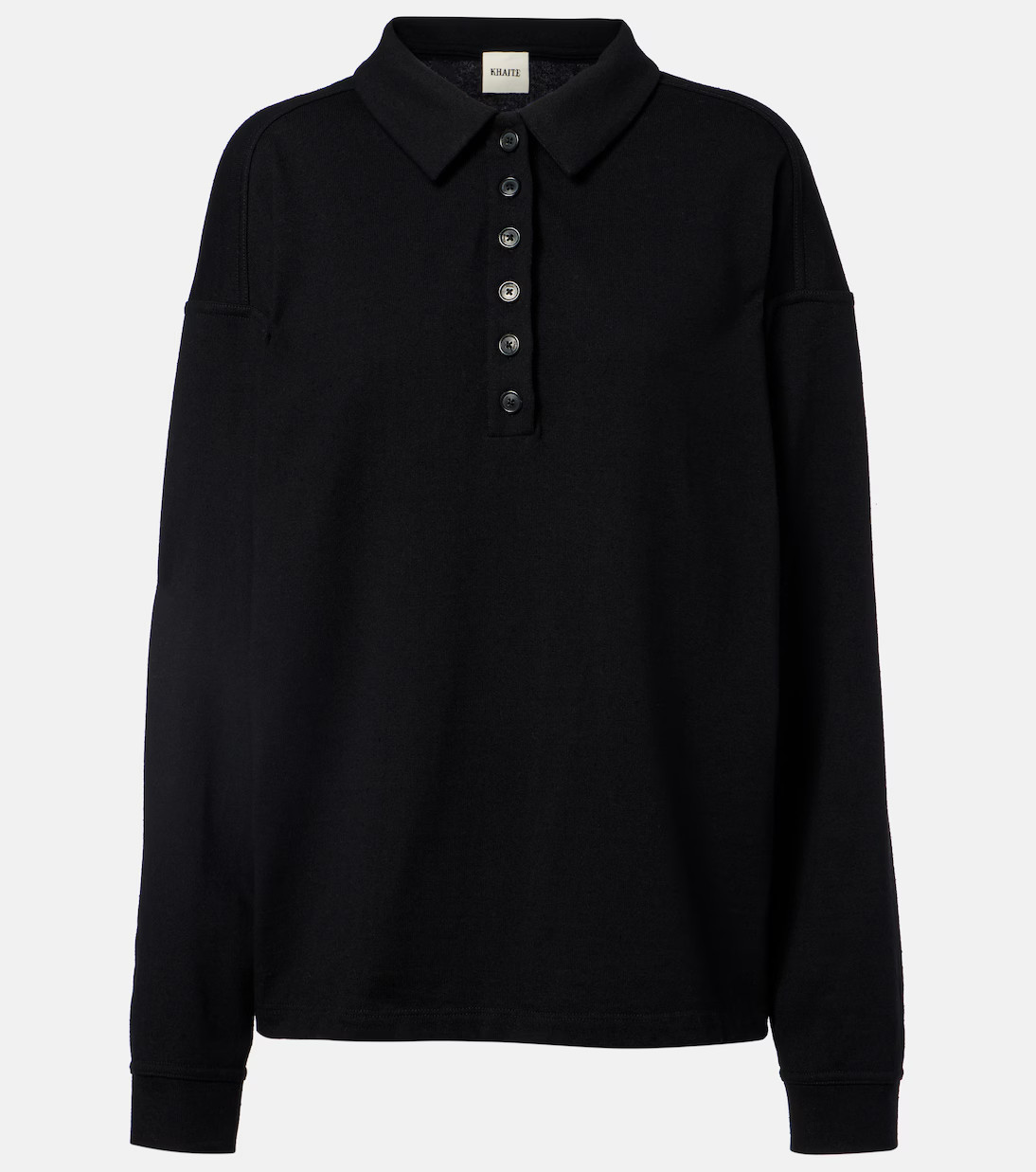 Faithful silk jersey polo sweater | Mytheresa (US/CA)