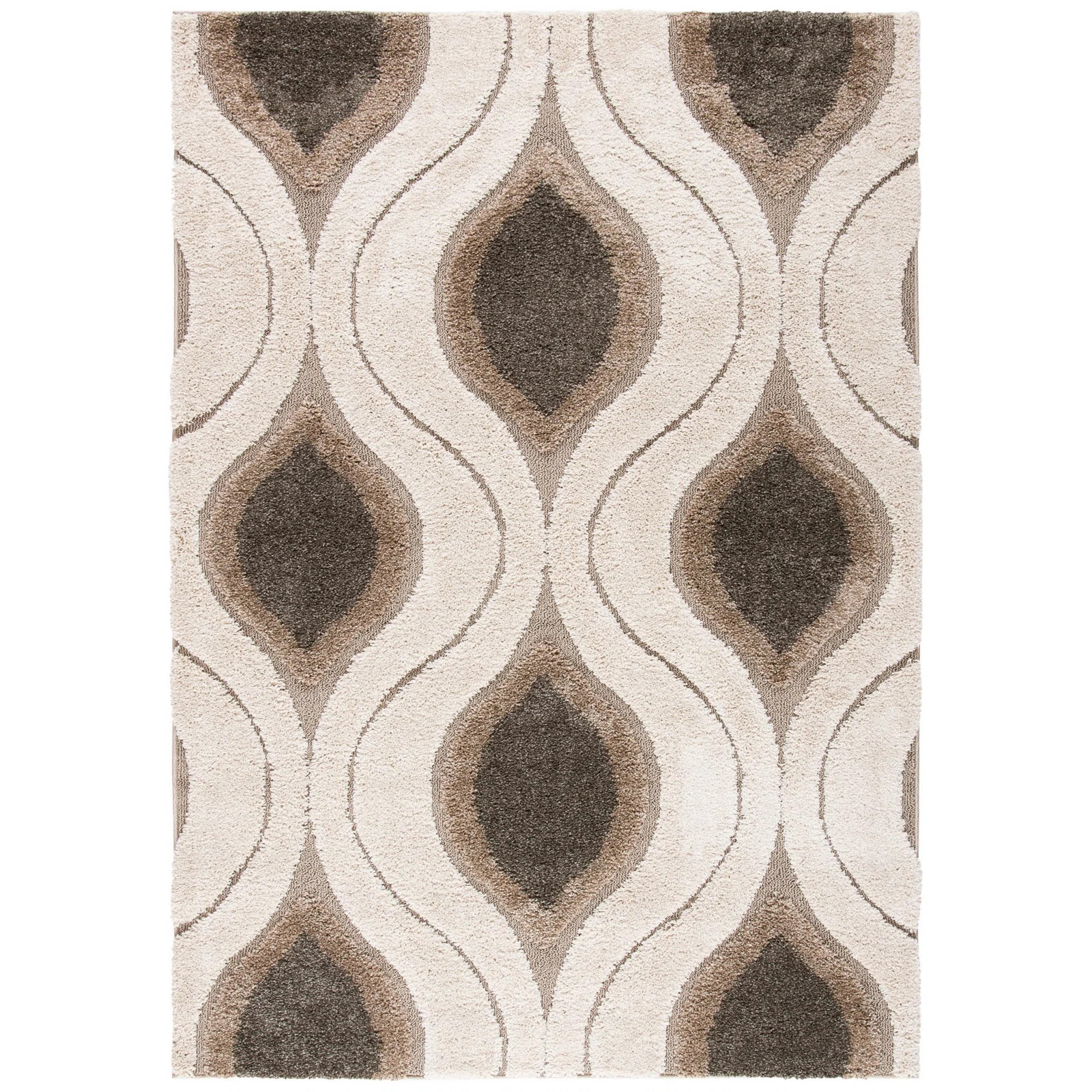 Bryer Shag Performance Geometric Rug | Wayfair North America