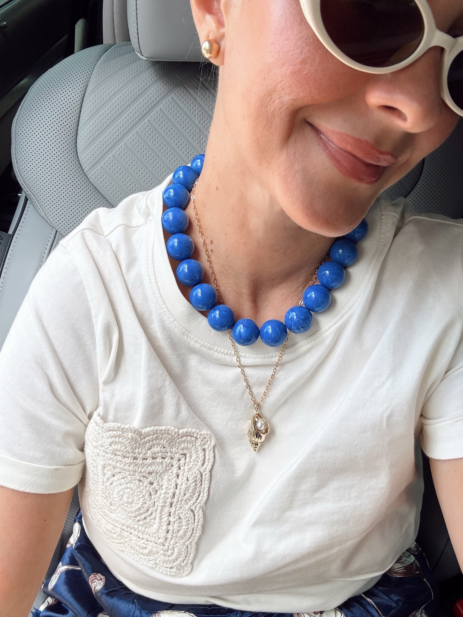 Obsessed with chunky beaded necklaces

#LTKootd #LTKSeasonal #LTKSaleAlert
