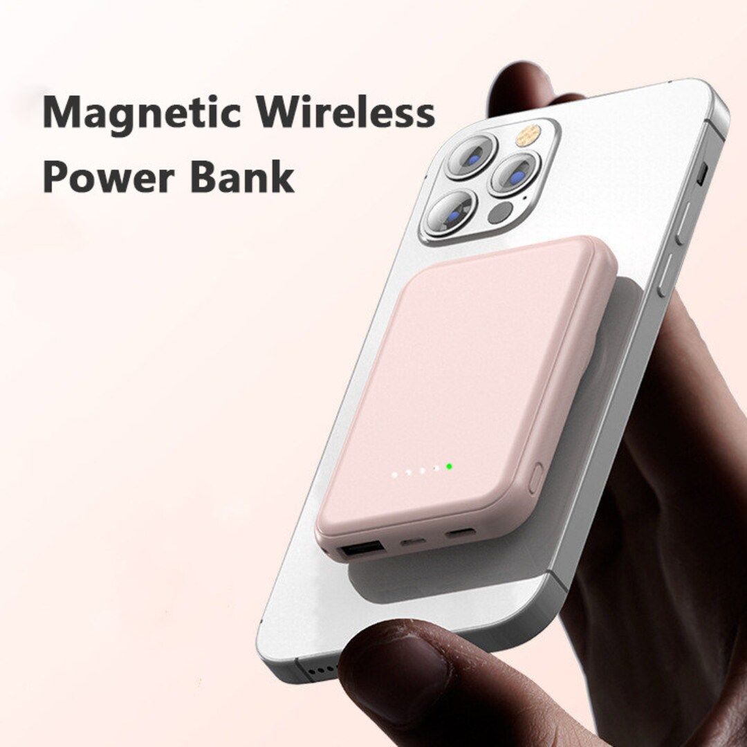 Mini Fast Charging Magnetic Wireless Power Bank 5000 Mah - Etsy | Etsy (US)