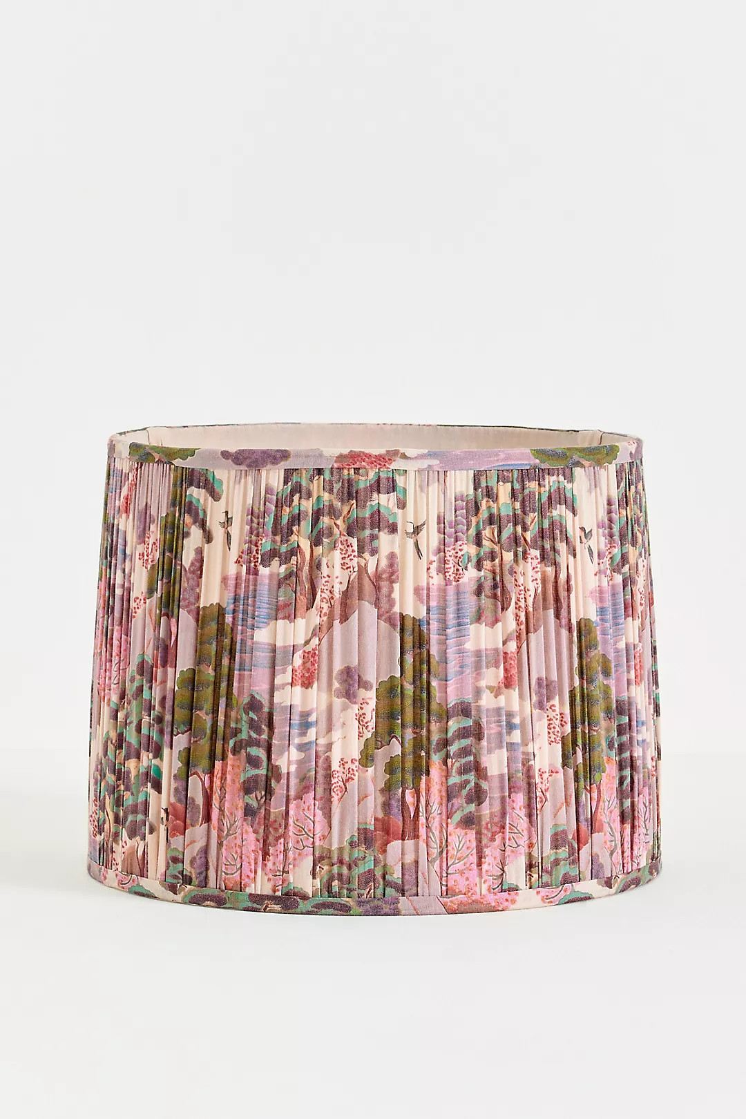 Merve Kahraman Ruched Printed Drum Lampshade | Anthropologie (US)