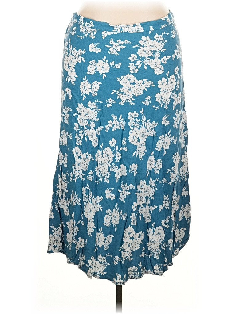 Old Navy 100% Rayon Floral Blue Casual Skirt Size XL - 45% off | ThredUp (US)