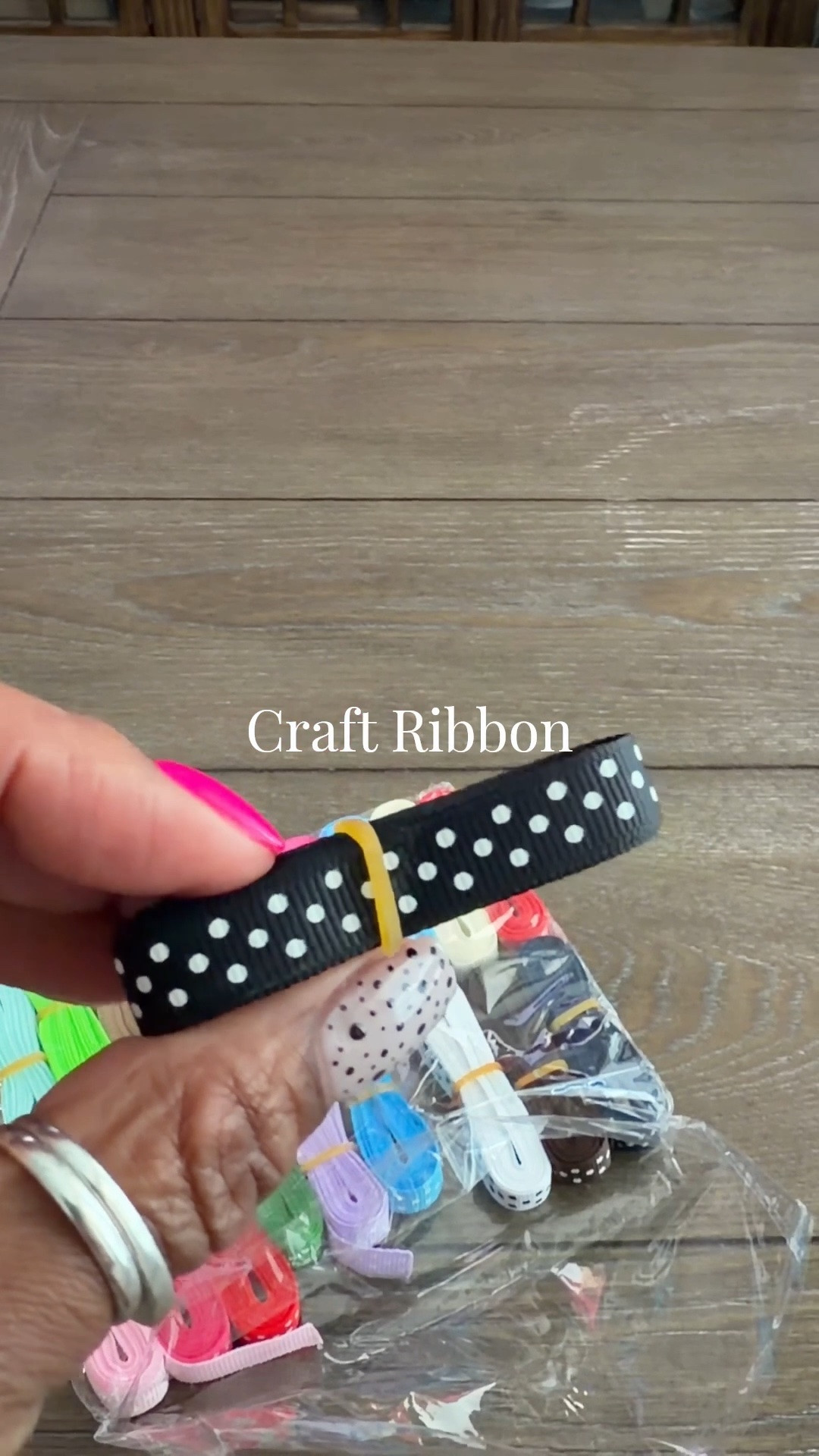 Perfect ribbon for crafts. Bright colors and sturdy.