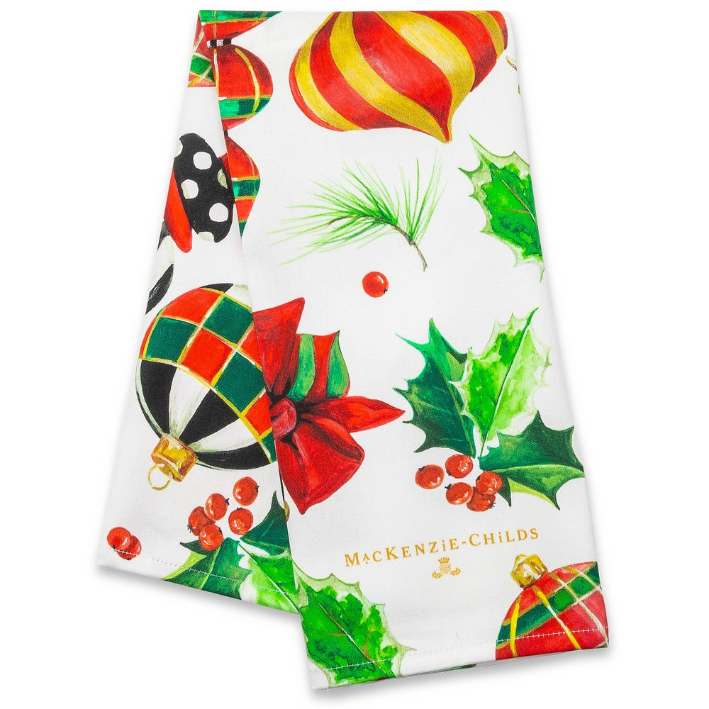 Deck the Halls Dish Towel | MacKenzie-Childs