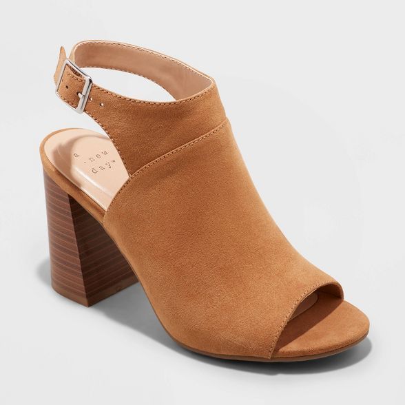 Women's Joanna Peep Toe Heels - A New Day™ | Target