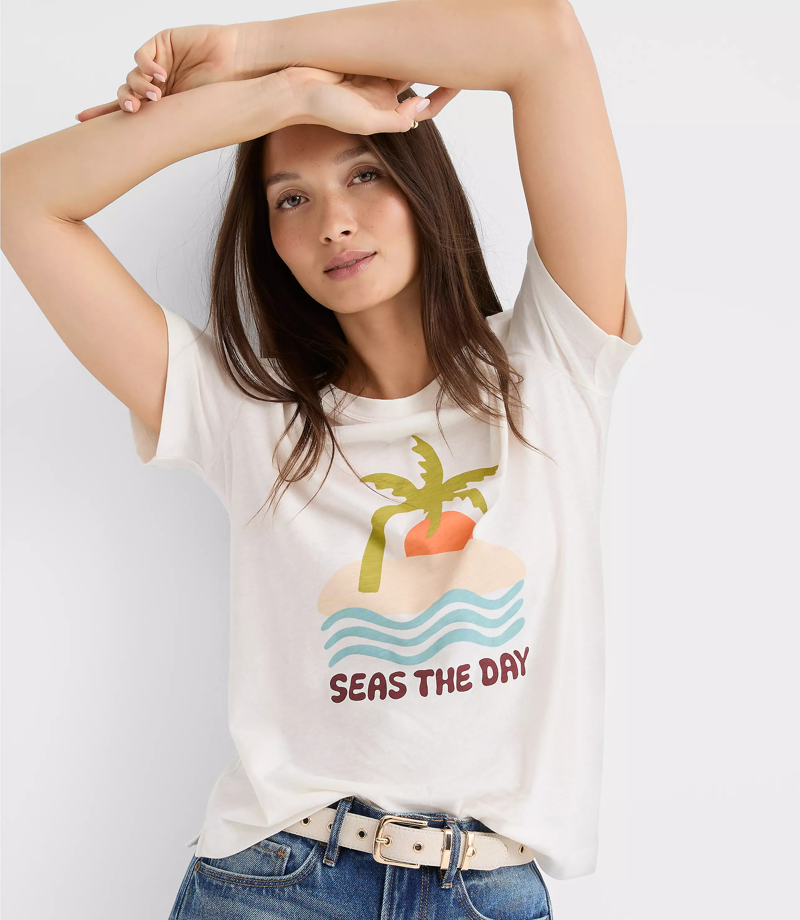 Seas The Day Everyday Crew Tee | LOFT