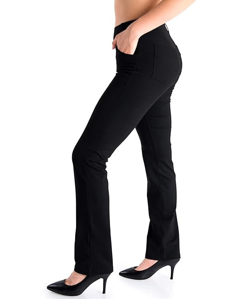 Rammus Womens High Waist Dress Pants with Pockets Business Casual Work Pants for Women Stretchy S... | Amazon (US)