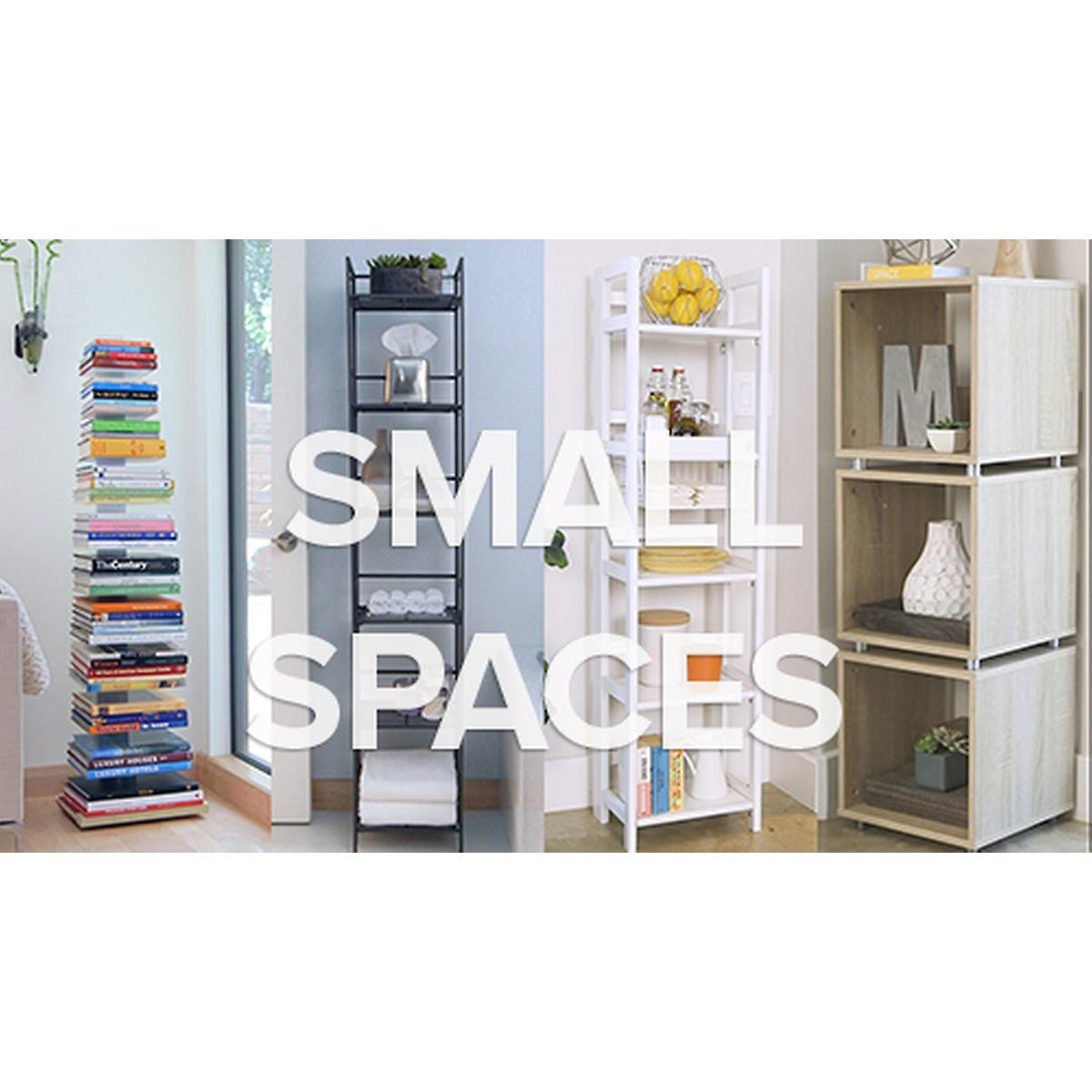 White Floating Bookshelf | The Container Store