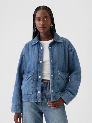 Quilted Denim Shirt Jacket | Gap (US)