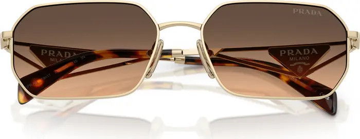 58mm Gradient Rectangular Sunglasses | Nordstrom