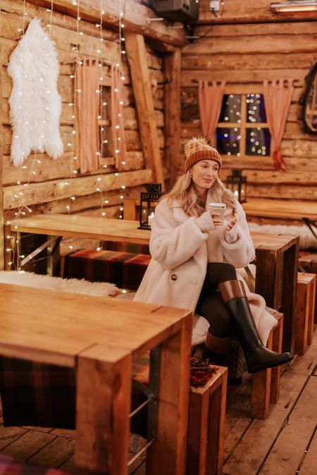 Christmas market outfit, cosy outfit, winter whites, beanie hat, knee high boots, winter escape, white coat

#LTKSeasonal #LTKeurope #LTKstyletip