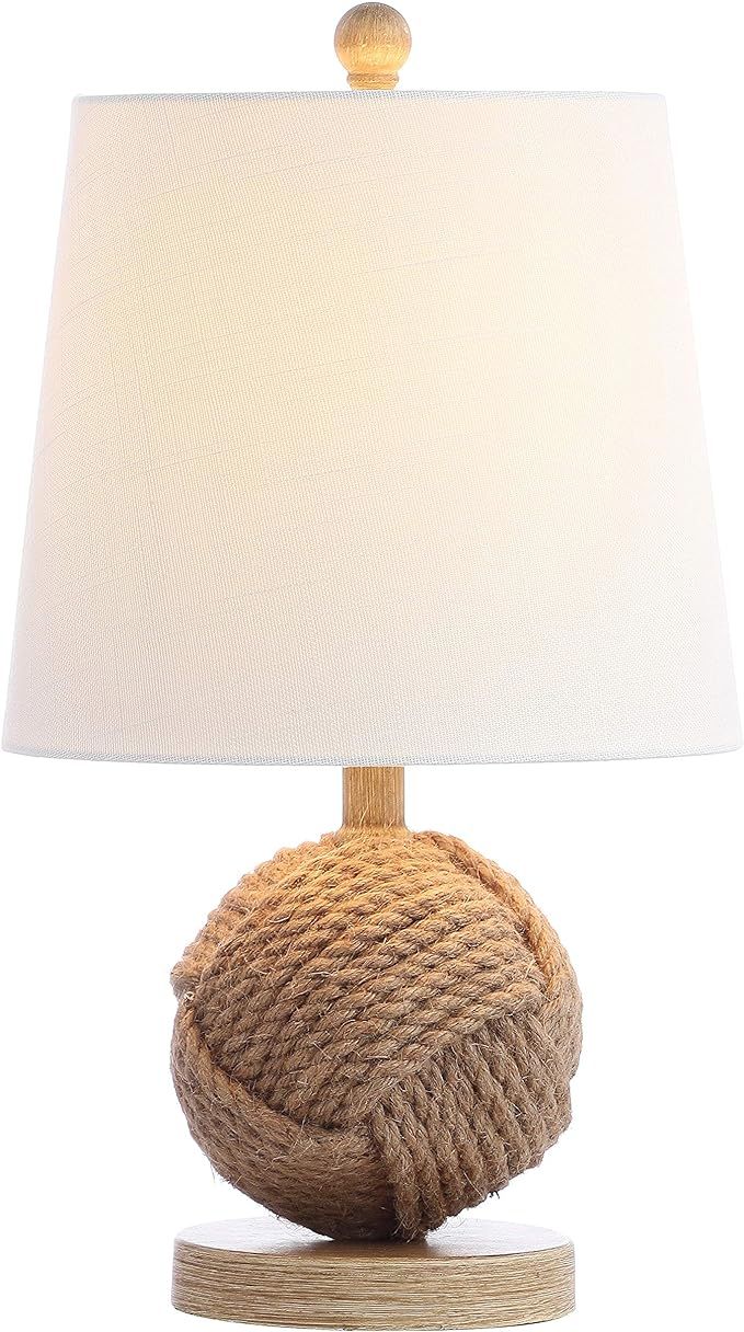 JONATHAN Y JYL6500A Monkey Fist 18" Rope Ball LED Table Lamp Coastal Cottage Industrial Bedside D... | Amazon (US)