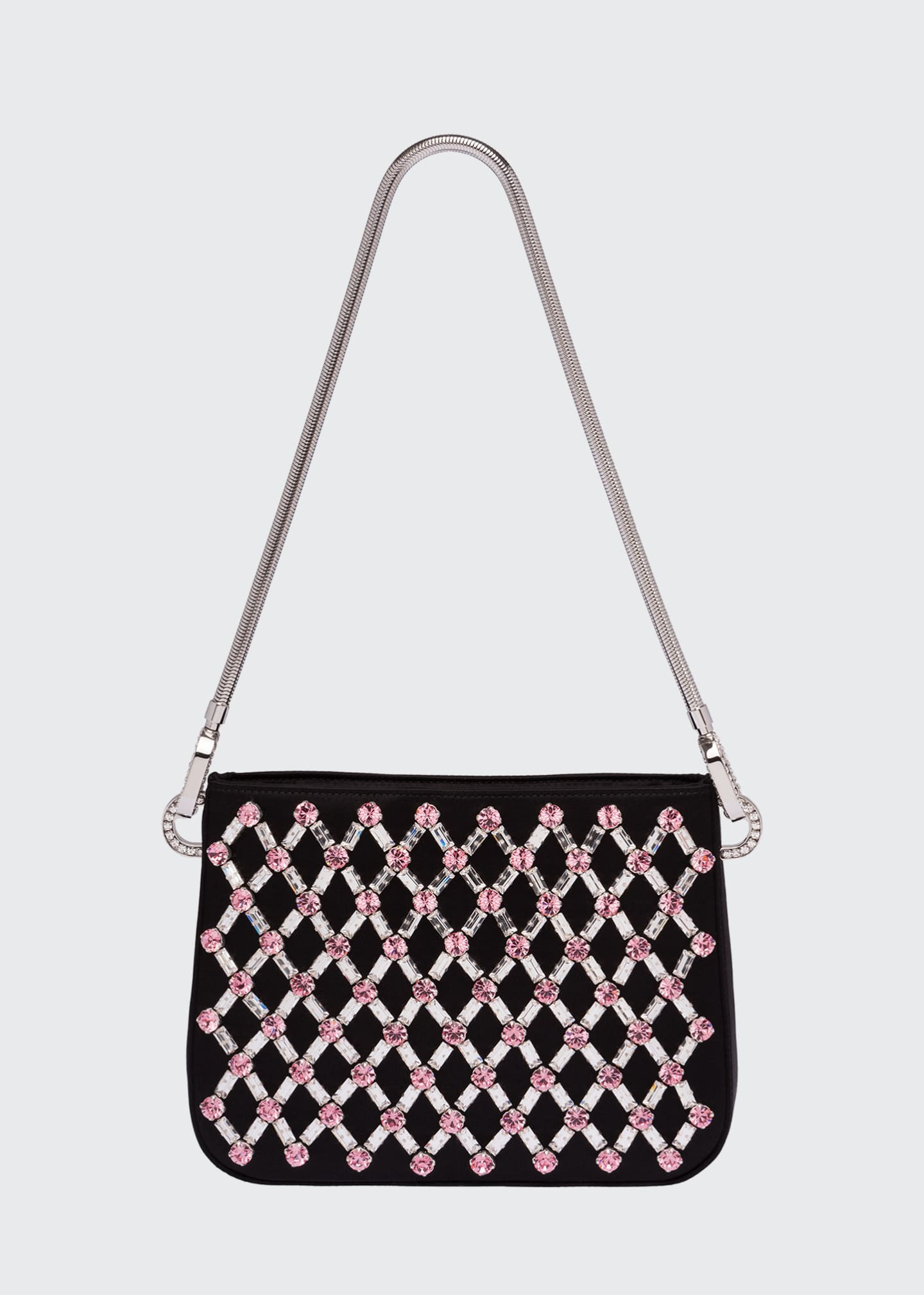 Raso Crystal Net Silk Shoulder Bag | Bergdorf Goodman