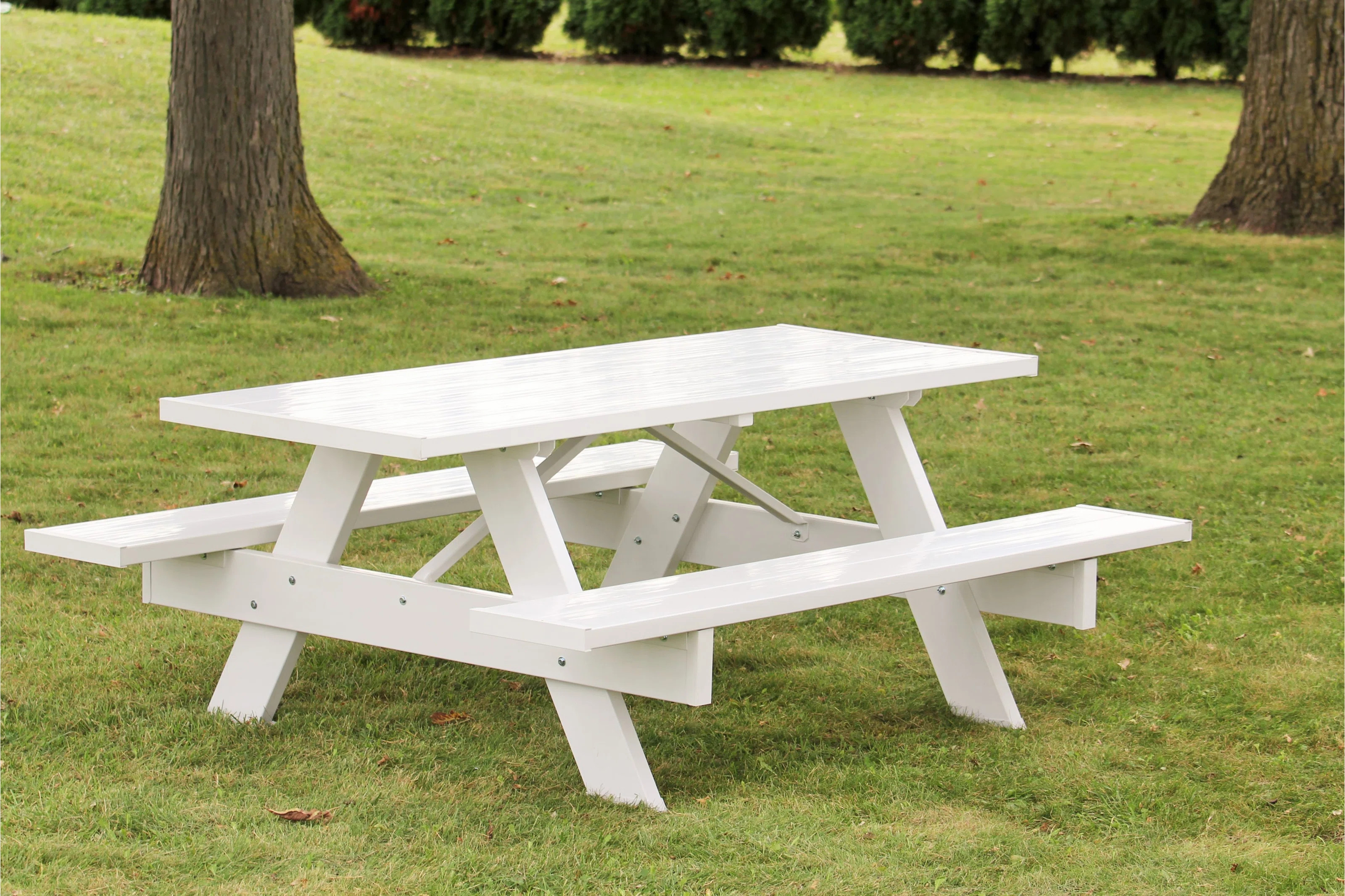 Mariario Rectangular 6 - Person Picnic Table | Wayfair North America