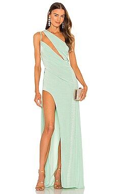Katie May X REVOLVE A Cut Above Gown in Seagreen from Revolve.com | Revolve Clothing (Global)