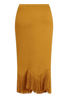 Fringe Hem Sweater Skirt | Eloquii