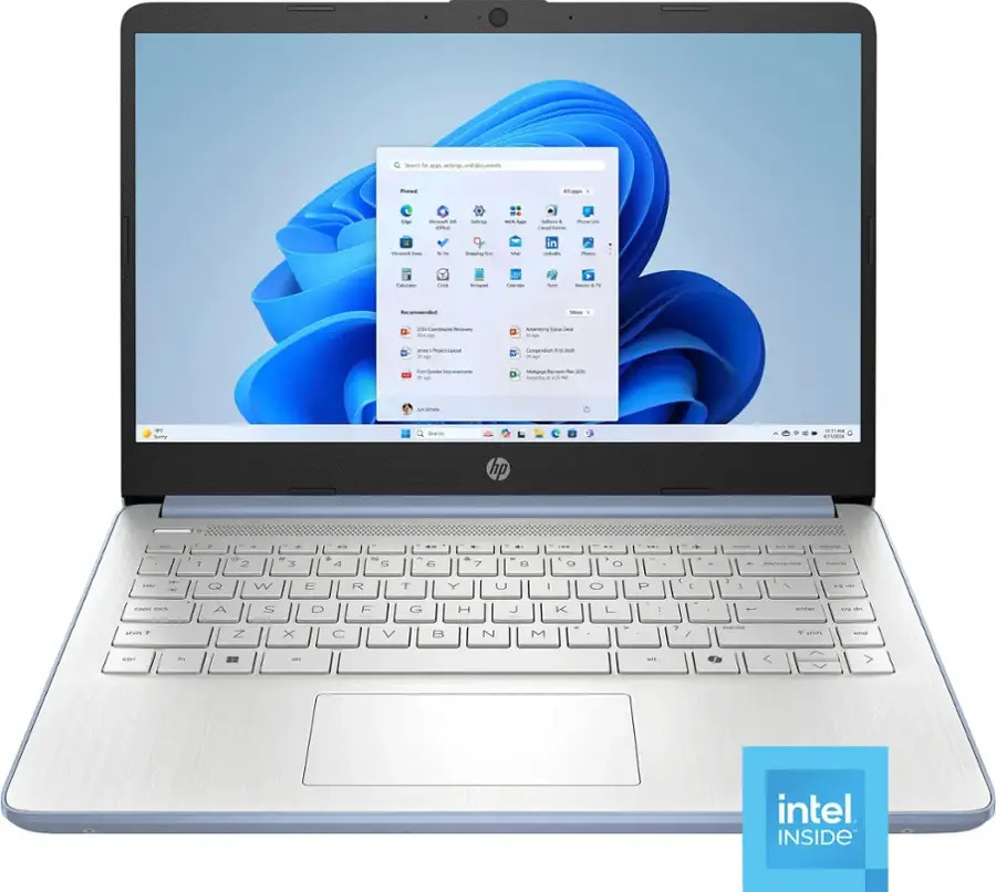 HP - 14" Laptop - Intel Processor N150 2025 - 4GB Memory - 128GB UFS - Sky Blue | Best Buy U.S.
